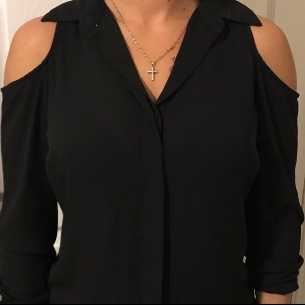 Express open shoulder blouse